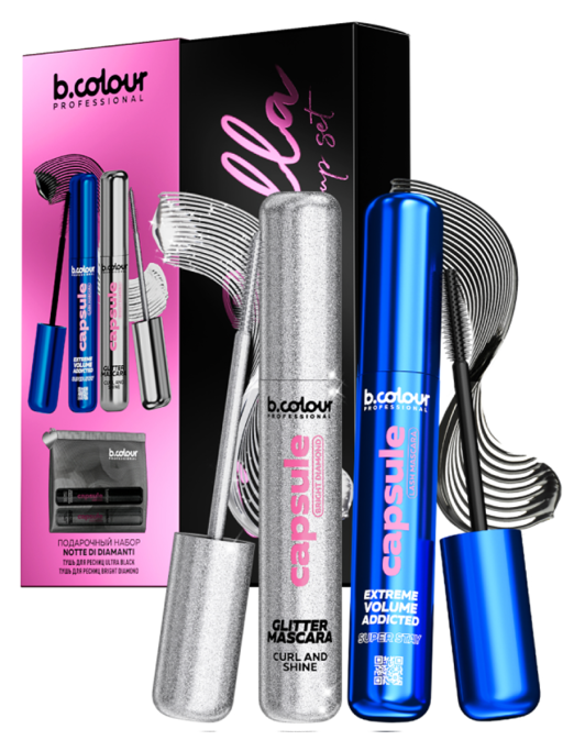 Набор косметики для макияжа, тушь для ресниц 2шт PERLE DI NOTTE