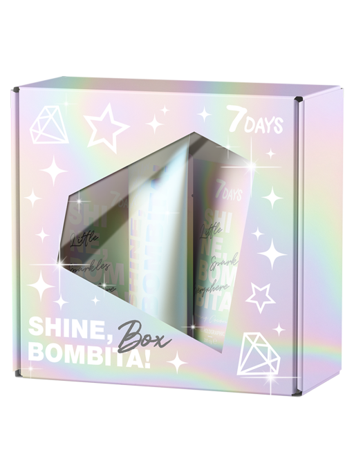 Подарочный набор косметики для ухода Diamond Box, SHINE, BOMBITA! Подарочный набор косметики для ухода Diamond Box, SHINE, BOMBITA!