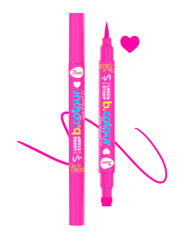 Подводка для лица и тела + штамп 2в1 светящаяся UVglow / 01 ROSE HEART