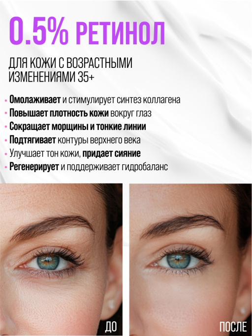 Крем для век антивозрастной от морщин RETINOL 100%