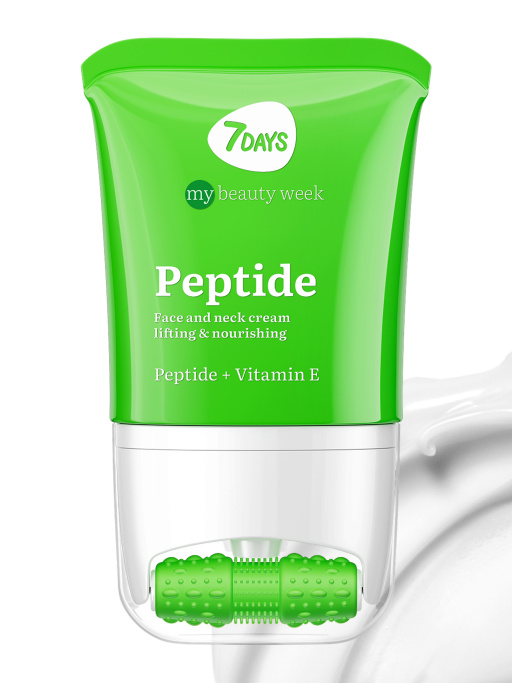 Крем для лица антивозрастной с пептидами, массажер 2в1, 80 ML PEPTIDE