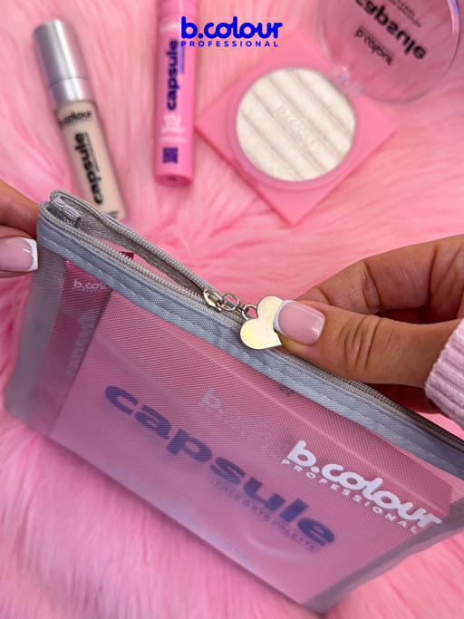 Косметичка женская, органайзер для косметики, серая 18х15х1см