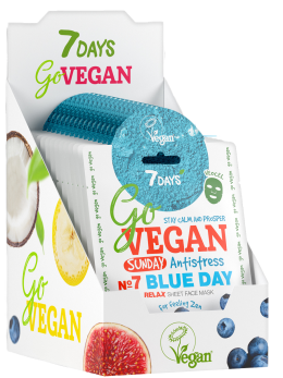 Маска для лица тканевая relax Sunday BLUE DAY 40 шт.