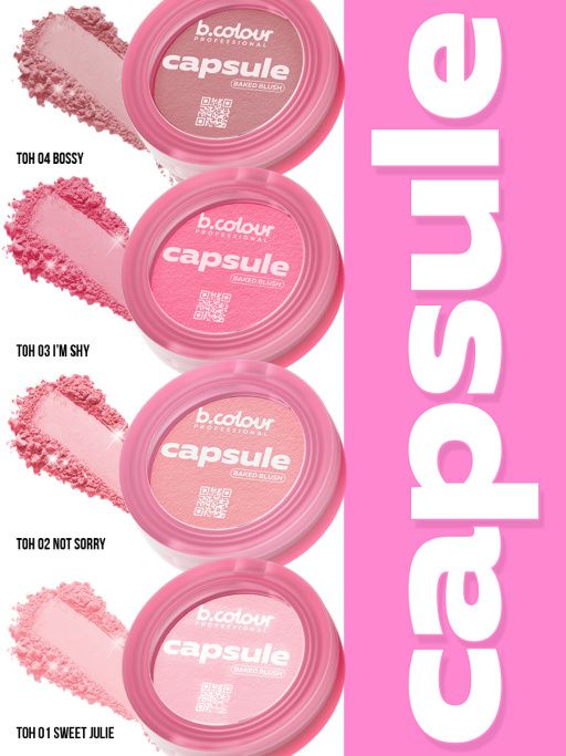 Румяна для лица запеченные 01, B.COLOUR PROFESSIONAL CAPSULE