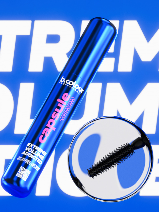 Тушь для ресниц, термотушь, объем и удлинение / 04 Extreme volume, B.COLOUR PROFESSIONAL CAPSULE