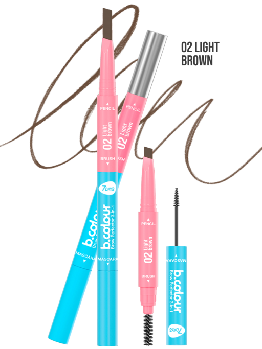 Карандаш для бровей автоматический 3в1. Набор 3 шт.