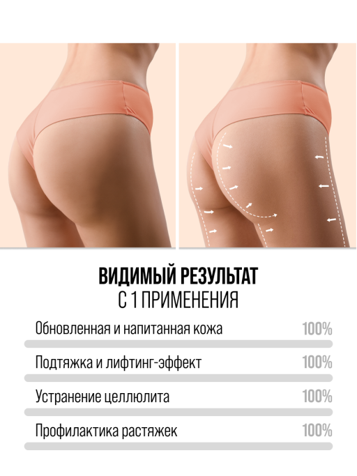 Скраб для тела антицеллюлитный от растяжек кофейный с маслами COFFEE&CA, MY BEAUTY WEEK