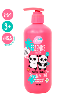 Детский гель для купания и шампунь для волос 400ML SWEET PANDA Детский гель для купания и шампунь для волос 400ML SWEET PANDA