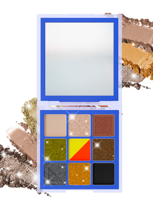 Тени для век матовые блестящие, палетка 03, B.COLOUR PROFESSIONAL