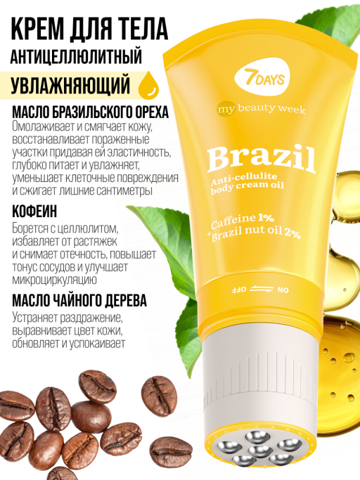 Антицеллюлитное масло для тела BRAZIL 130ML