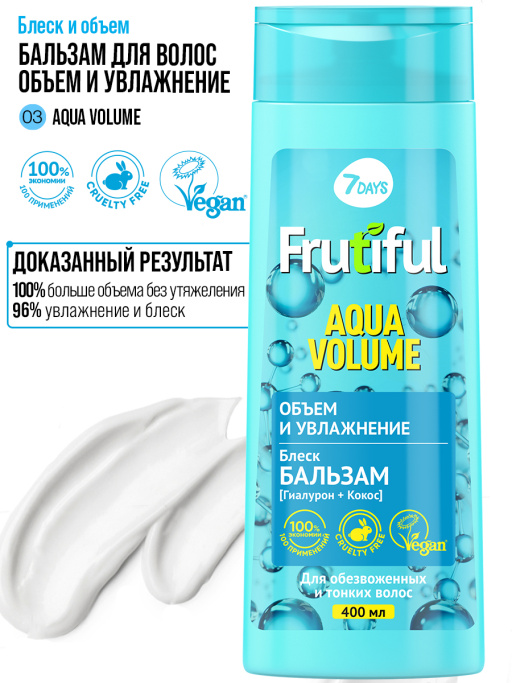 Бальзам для волос объем и увлажнение AQUA VOLUME