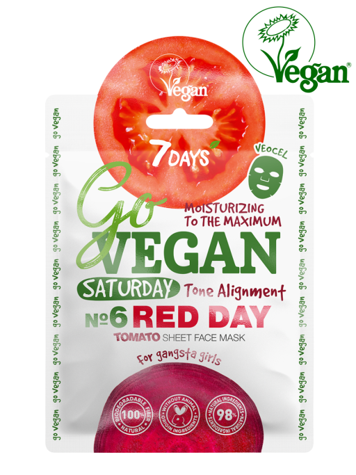 Маска для лица тканевая tomato Saturday RED DAY