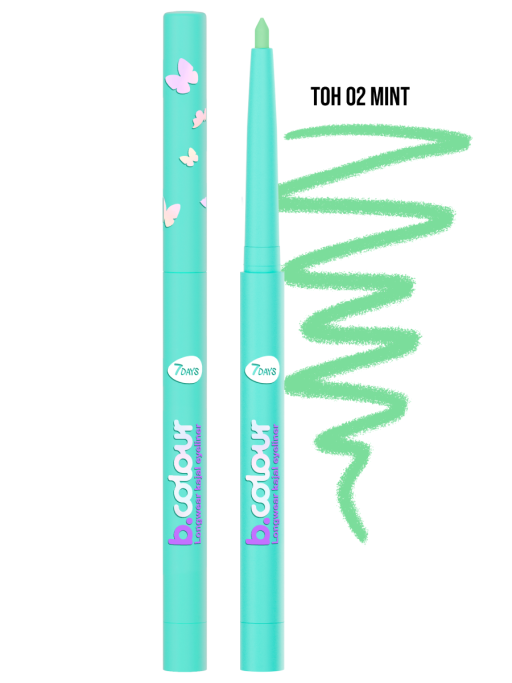 Карандаш для глаз каял водостойкий автоматический / 02 MINT