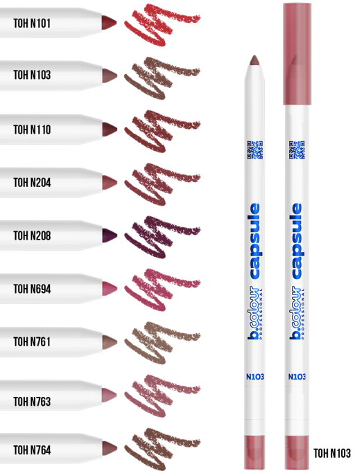 Карандаш для губ стойкий 2в1 / N103, B.COLOUR PROFESSIONAL CAPSULE
