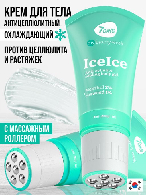 Крем для тела антицеллюлитный, массажер для похудения тела ICEICE