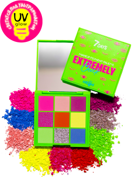 Палетка пигментов для макияжа UVglow Neon / 502 Futuristic Палетка пигментов для макияжа UVglow Neon / 502 Futuristic