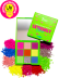 Палетка пигментов для макияжа UVglow Neon / 502 Futuristic
