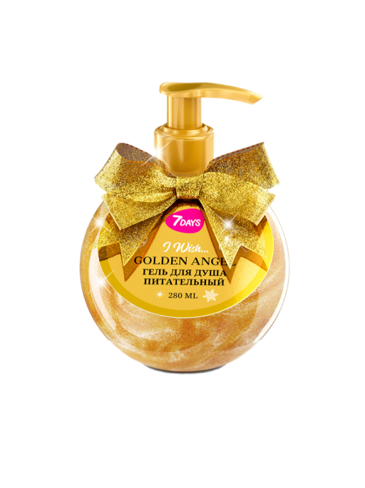 Гель для душа женский, питательный 7DAYS GOLDEN ANGEL