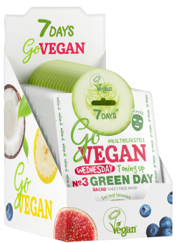 Маска для лица тканевая salad Wednesday GREEN DAY 40 шт.