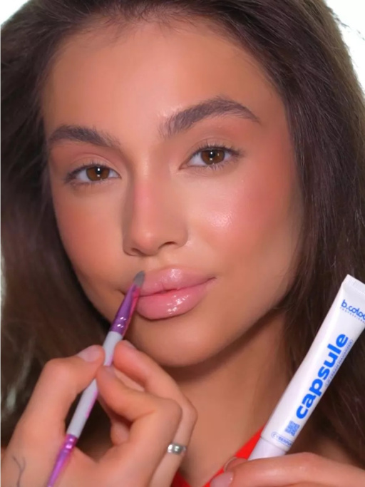 Блеск для губ прозрачный для увеличения объема