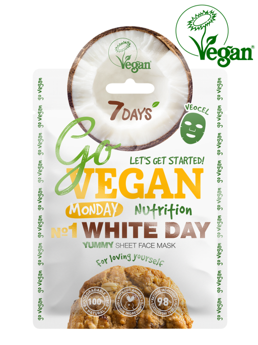 Маска для лица тканевая yummy Monday WHITE DAY