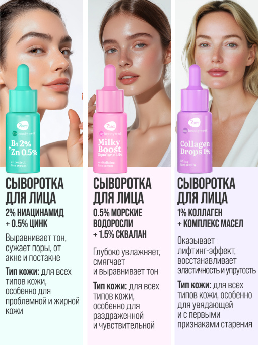 Сыворотка для лица увлажняющая с гиалуроновой кислотой HA 1%+H2O