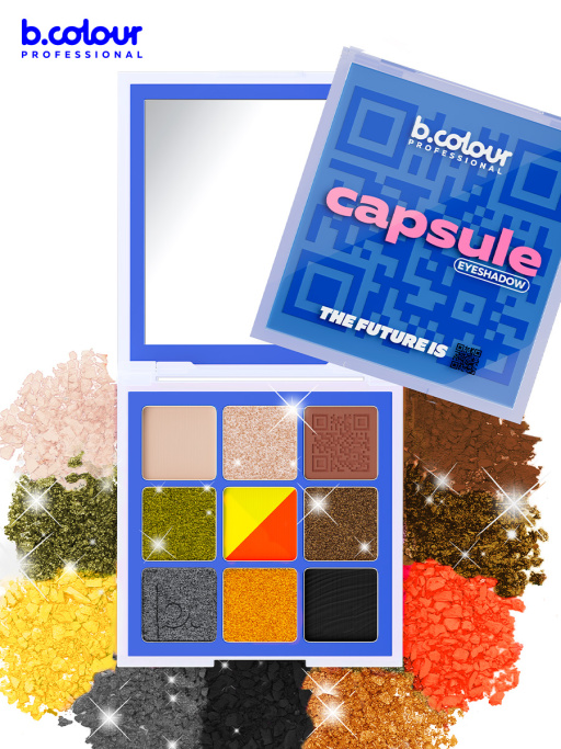 Тени для век матовые блестящие, палетка 03, B.COLOUR PROFESSIONAL