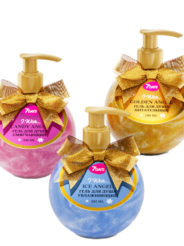 Гель для душа женский 7DAYS, набор 3 шт