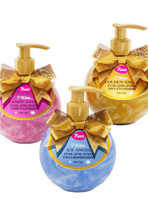 Гель для душа парфюмированный, набор 3 шт