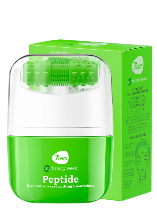 Крем для лица Лифтинг & Питание с 3D массажером PEPTIDE 