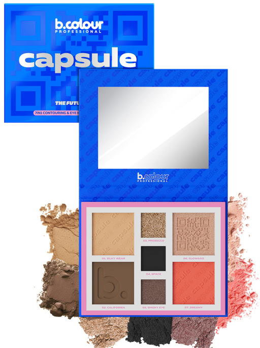 Палетка для лица и глаз контурирующая 01, B.COLOUR PROFESSIONAL