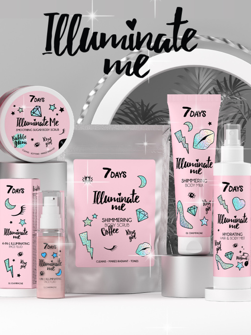 Мерцающий кофейный скраб для тела Rose girl