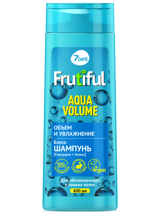 Шампунь для волос объем и увлажнение AQUA VOLUME