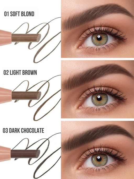 Автоматический Карандаш для бровей 01 Soft Blond