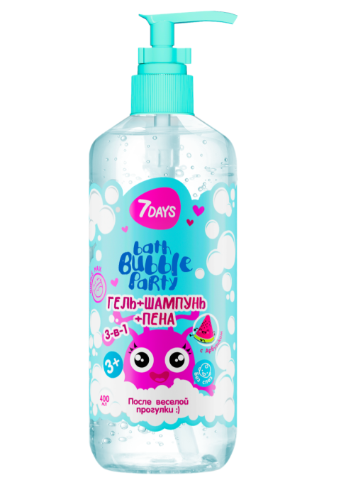Детский шампунь гель для душа и пена 400ML