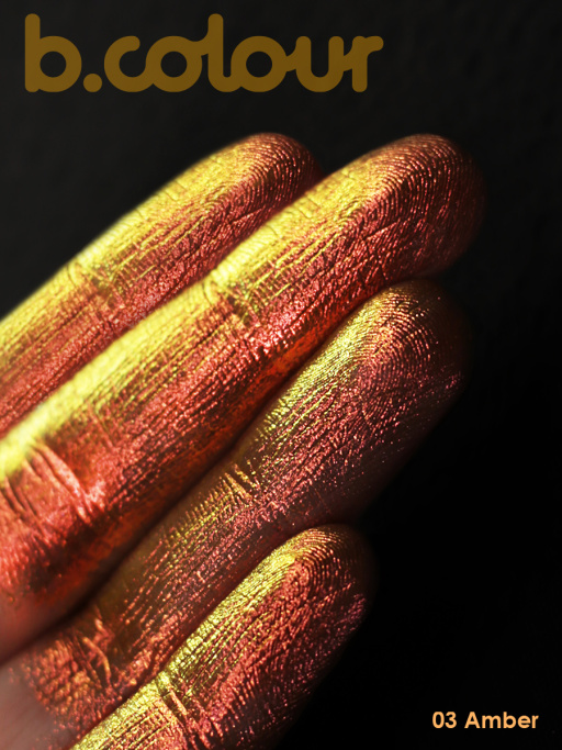 Тени для век жидкие блестящие хамелеон / 03 AMBER