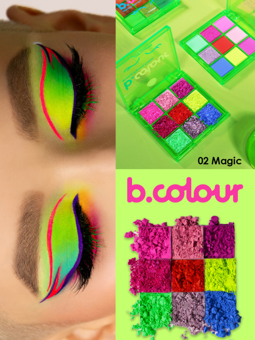 Палетка пигментов для макияжа UVglow / 02 MAGIC