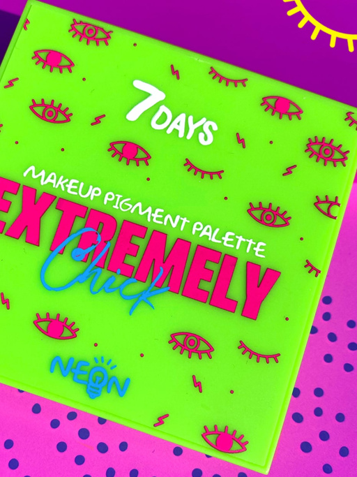 Палетка пигментов для макияжа UVglow Neon / 502 Futuristic
