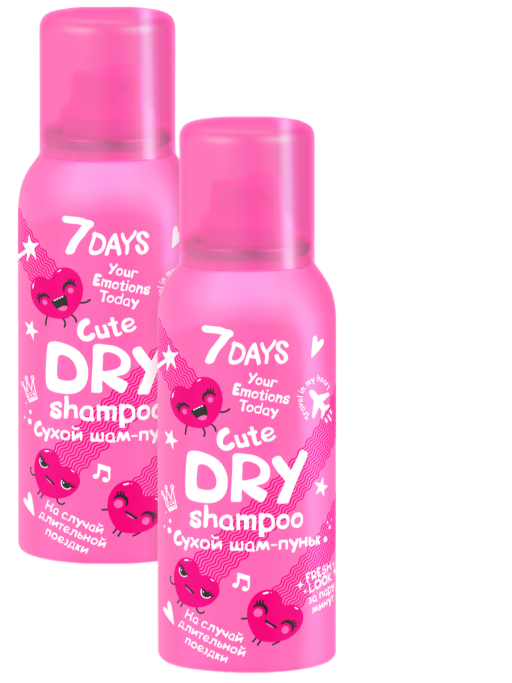 Сухой шампунь для волос travel-формат, набор 2 шт