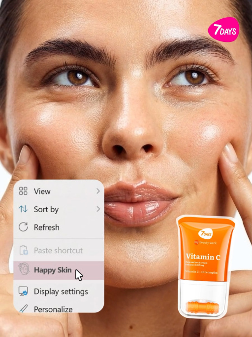 Крем для лица увлажняющий с Витамином С, массажер 2в1, 80 мл