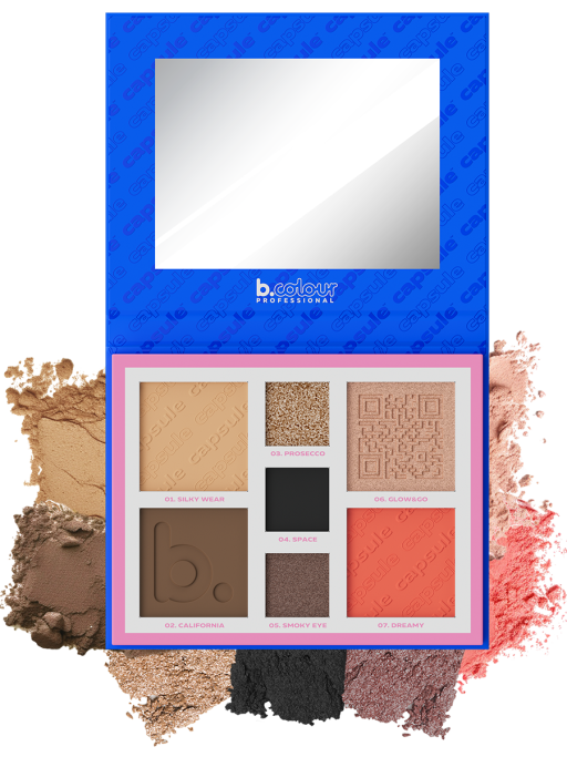 Палетка для лица и глаз контурирующая 01, B.COLOUR PROFESSIONAL