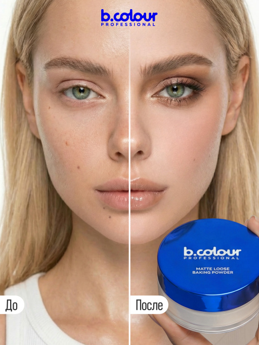 Пудра для лица матирующая рассыпчатая бежевая 02 Nude