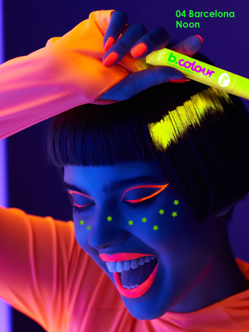 Тушь для ресниц и волос светящаяся UVglow / 04 BARCELONA NOON