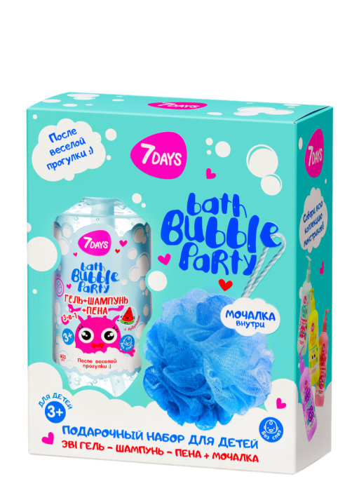 Гель для душа, детский шампунь 400 ML, набор косметики ПОСЛЕ ВЕСЕЛОЙ ПРОГУЛКИ