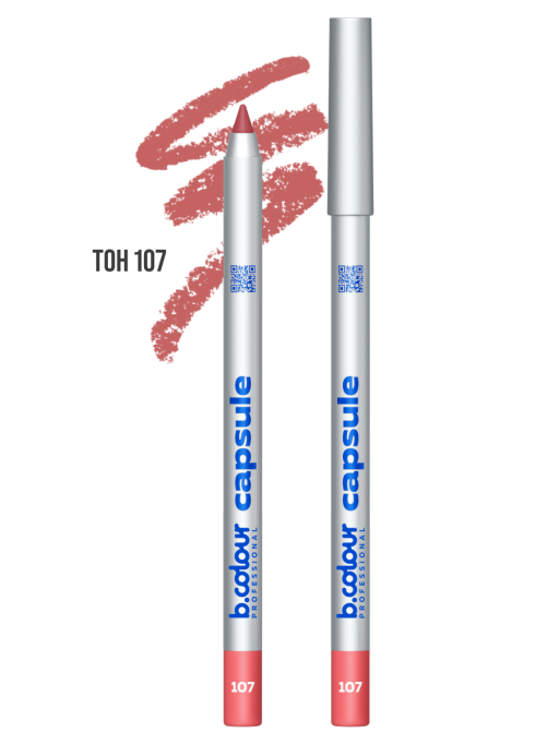 Карандаш для губ стойкий / 107, B.COLOUR PROFESSIONAL CAPSULE