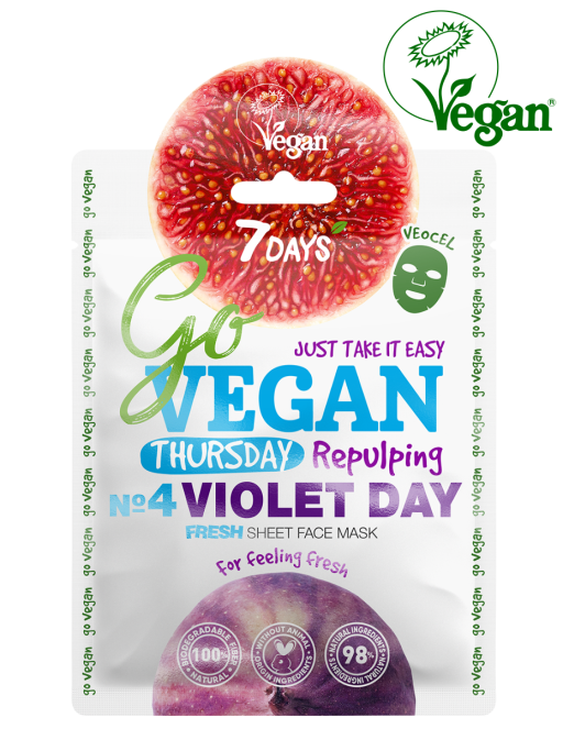 Маска для лица тканевая fresh Thursday VIOLET DAY