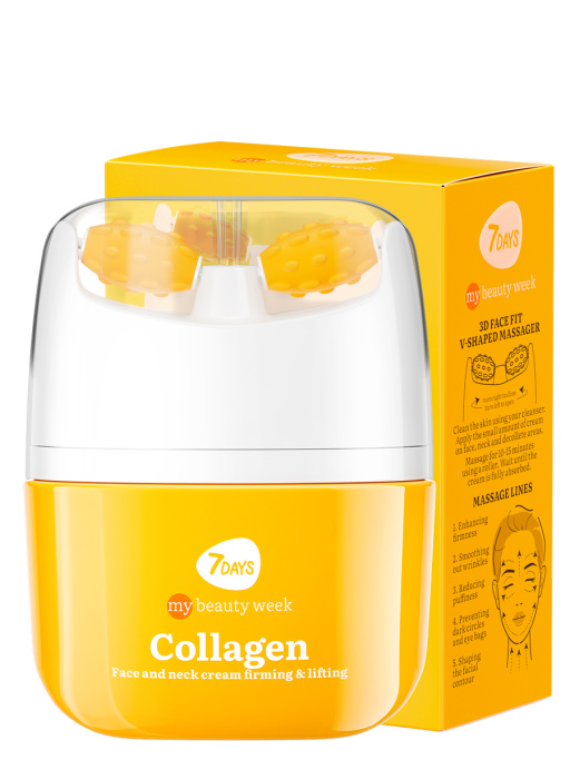 Крем для лица, массажер для лица 2в1