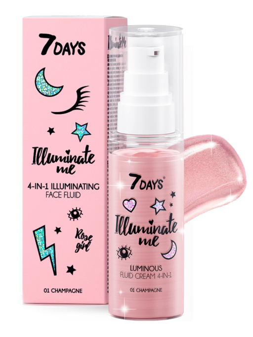 Праймер для лица 4-в-1 крем-флюид Rose girl