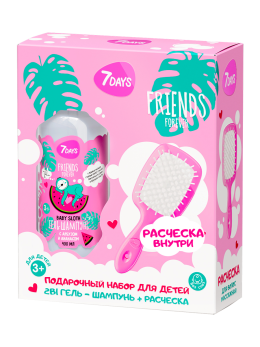 Гель для душа детский, шампунь для волос, набор 400 ML, FRIENDS FOREVER Sleepy baby Гель для душа детский, шампунь для волос, набор 400 ML, FRIENDS FOREVER Sleepy baby
