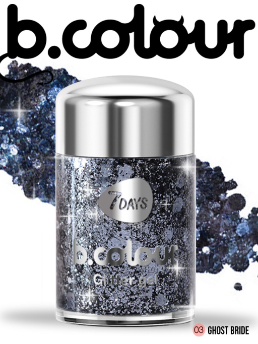 Глиттер для лица, волос и тела mini Dark Side / 03 GHOST BRIDE